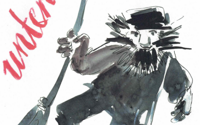 Bildausschnitt aus dem Plakat zur Buchvorstellung "unterwegs" Band 7